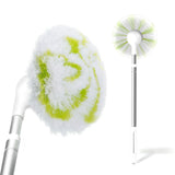 Fieploom Tub Tile Scrubber Brush with 28 Extendable Pole, 1 Pc Non-Scratch Soft Tub Brush, Bathroom Brush with Long Handle for B