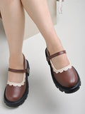 Shoetopia Round Toe Brown Mary Janes Bellies For Women & Girls-Eu41,Brown,8,B0D76TXFCV