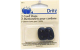 Dritz Double Cord Stops for Drawstrings on Garment and Bags, 2 Count, Navy