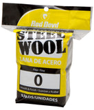 Red Devil 0323 Steel Wool, 0 Fine (Pack of 8), Gray