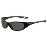 Jackson Safety 25714 V40 Hell Raiser Safety Eyewear, Smoke Polycarbon AntiScratch Lenses, Black Frame