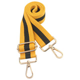 chushui Purse Strap,Replacement Crossbody Shoulder Strap for Handbag (Stripe Yellow Black Yellow)