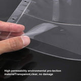 10Pcs Money Banknote Paper Money Album Page Collection Holder Sleeves Loose Leaf Sheet Protection Album (3 pocket paper money)