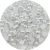 YHYPOCI 700pcs 10mm Half Pearls for Crafts Flatback Round Half Pearl Beads for Jewelry Making Nail Art Scrapbook Craft Wedding D