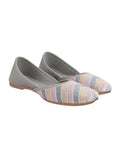 Shoetopia Emberoidered Grey Bellies For Women & Girls /Eu41,Grey,8,B0F319D9JZ