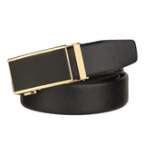 Zacharias MenS Faux Leather Belt Automatic Buckle Cc13 (Black; Free Size)