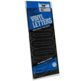 Duro Decal3220K Permanent Adhesive Vinyl Letters, 6Inch, Black, 94 Pack