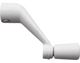 PrimeLine H 3712 Diecast Awning Window Crank Handle for Easy Operation, 5/16 Inch Spindle with 211/16 Inch Reach, White, Set o