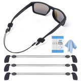 Maitsol Glasses Strap (4 PCS) - No Tail Sunglasses Strap - Adjustable Eyeglasses Strap - Eye Glasses Holder Around Neck, Sports 