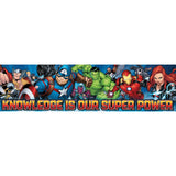 Eureka Marvel Superheroes Knowledge is Our Super Power Poster and Classroom Decoration, 12 x 45