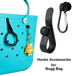 Aimeiar 4 Packs Clear Black Bogg Beach Tote Bag Accessories Compatible with Bogg Bag Insert Bag Travel Cellphone Makeup Clean To