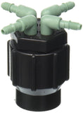 3-Pack Orbit 69025 Drip System 4-Port Watering Manifold for 1/4 Inch Tube - Efficient Garden Irrigation