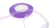 Dxeud Sheer Organza Ribbon (Violet, 5/8 x 50 Yards)