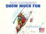 Gary Patterson Ski Calendar 2026 Skiing Monthly Wall Calender 12 Month | American Made In The USA
