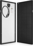 Spartan Power 100 Watt Solar Panel 9 Bus Bar Black Mono Great for RV, Trailer, Camper, Boat, Cabin, Farm, SP-100W (2 Pack)