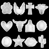 Geyoga 12 Pcs Car Freshie Molds Silicone Freshie Mold for Aroma Beads and Baking DIY Soap Craft Oven Safe Handmade Freshies Moul