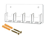 Marketing Holders Wall Business Card Holder with Hanging Hardware for 2 x 3.5 Contact and Rewards Cards Clear Acrylic Vertical