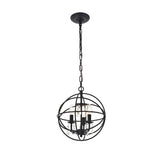 Living District Indoor Modern Home Decorative Bright Ceiling Wallace 3 Light Matte Black Pendant