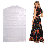 100 Pack Garment Bag Transparent Clothing Dust Cover Storage Bag Suitable for Wedding Dresses Long Skirts Windbreakers Down Jack