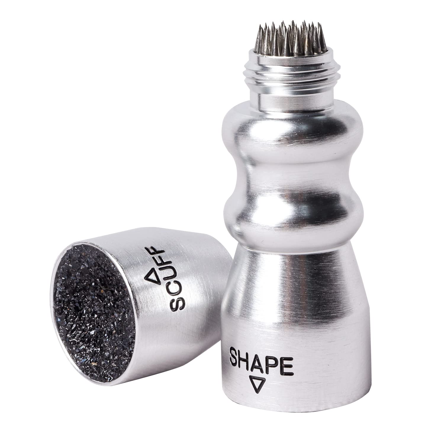 GSE 3-in-1 Pool Cue Tip Tool, Billiard Cue Stick Tip Tool, Billiard Cue Accessories Scuffer/Shaper/Aerator (Silver)