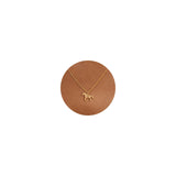 GUOKE Horse Necklace - 14K Gold Plated Dainty Gold Necklace Simple Jewelry for Women