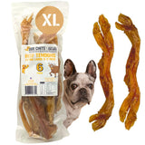 Dog Chits Beef Tendons XL for Dogs and Puppies | Thick Cut | Meaty Cuts | Grass Fed Beef | 9-11 inch | 6 Pack | All Natural Trea