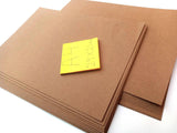 Krashtic Brown Kraft Paper Sheets For Art And Craft Projects, 29X21 Cm, 225 Gsm, 20 Pack, Thick H Quality