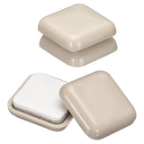uxcell Furniture Sliders, 4Pcs 1 - Plastic Self-Adhesive Square Sliding Pads, Chair Glides for Carpeted Tile Vinyl Hardwood Floo