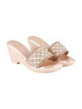 Shoetopia Women'S Mesh Sandal,Golden,4,B0CQLKCTT4