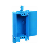 Carlon B117RSW Work Outlet Box, 1 Gang, 3.64Inch Length by 4.07Inch Width by 2Inch Depth, Blue