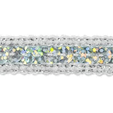 Trims by The Yard Lexi SingleRow Starlight Hologram Sequin with Sparkle Edge Trim, 1/2Inch Versatile Sequins for Crafts, Costu
