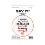 Dimensions Needlecrafts 7074639 Say It Counted Cross Stitch Kit, Speak My Mind