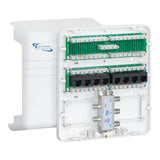 ICC Mini Plastic Structured Wiring Enclosure, Media Enclosure with Voice, Data, and Video Modules with Cover, Recessed Wall Box 
