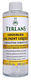 TERLANS Oil Paint Thinner, 250 ml (8.4 Fl. Oz.) Completely Odorless Liquid for Oil Painting/Turpentine Substitute/Degreaser