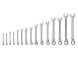 TEKTON Reversible 12Point Ratcheting Combination Wrench Set, 15Piece (1/41 in.) | WRC94001