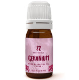Sz Essentials - Geranium Ros  Essential Oil 5mL - 100% Pure & Natural - Pelargonium graveolens VAR. roseum - Sweet Rose-Geraniu