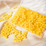 Jabrand Yellow Glass Beads Bulk, 8mm Glass Beads for Barcelet and Jewelry Making DIY Crafts (360pcs)