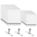 Sunroda Picture Hanging Strips, 24-Pairs(48 Strips) Sticky Picture Hangers for Walls, Hanging Pictures Without Nail, Adhesive Po