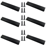 BokWin 6Pcs 200mm/7.87 Inch Mount Finger Edge Pull, Furniture Drawer Handles, Aluminum Concealed Handle for Home Kitchen Door Dr