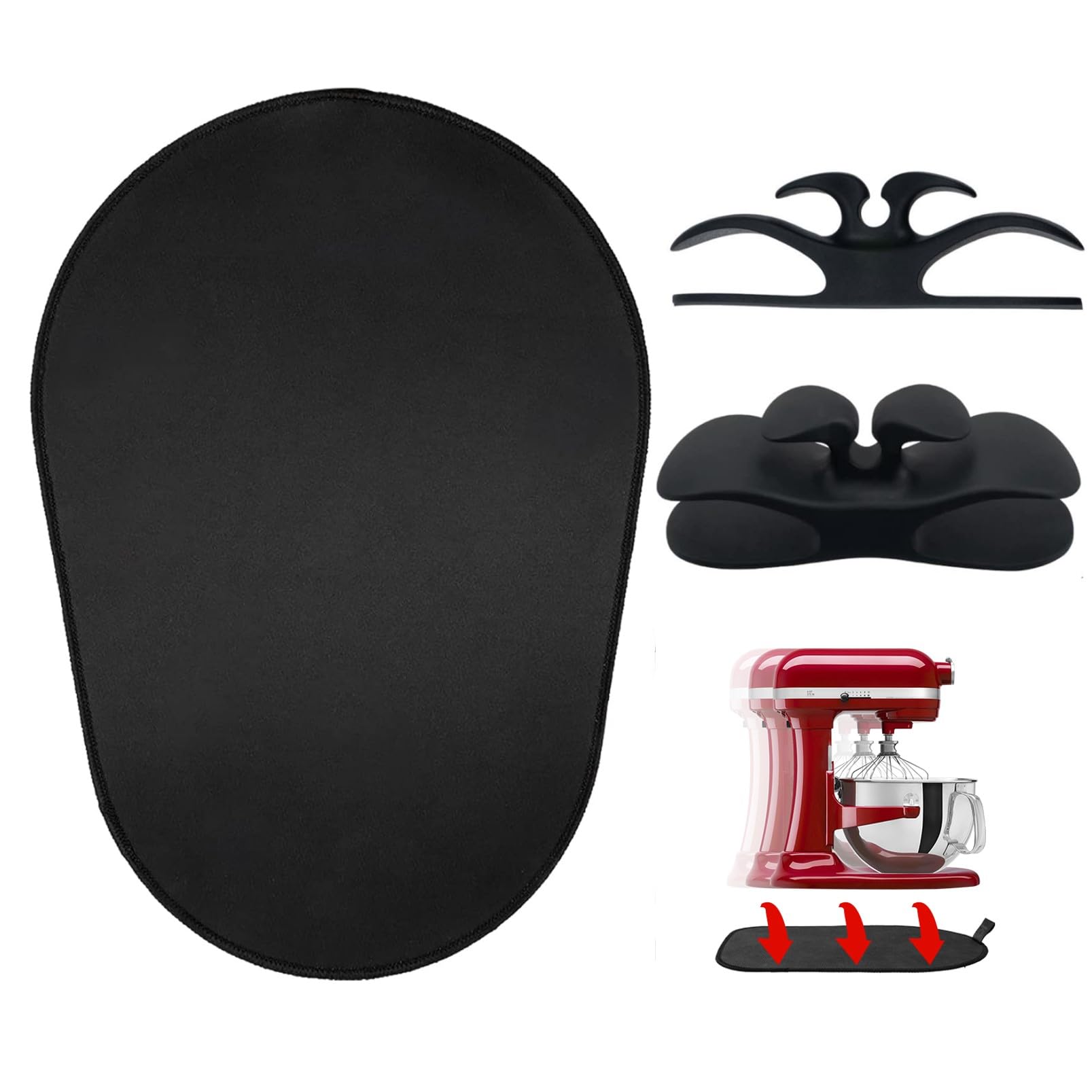 Mixer Mover Sliding Mats for Kitchen aid Stand Mixer With 2 Mixer Accessories Slider Mat Pad Kitchen Appliance Slide Mats Pads C