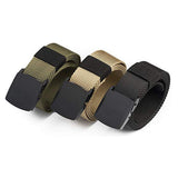 Edifier Unisex Nylon & Canvas Waist Belt (Blt066_02_Green, Beige & Black)