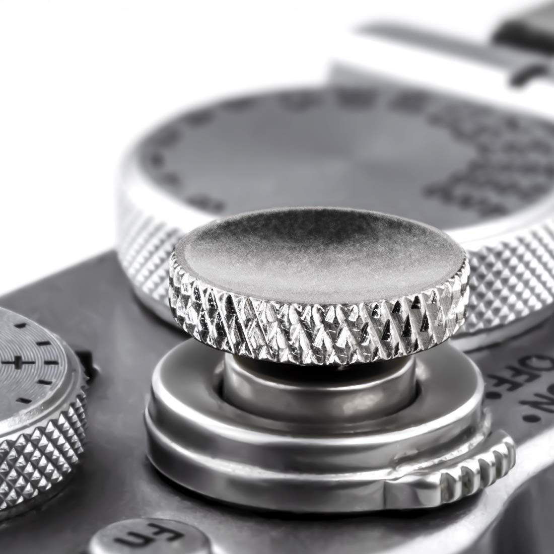 Fuji Shutter Release Button Accessories: Fujifilm Camera SOFE Shutter Button - Silver Shutter Button for Canon Nikon Leica Film 