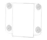 Marketing Holders 12 Pack Window Sign Holder 4 W x 6 H Double Sided with Suction Cups Clear Acrylic Sleeve for Directional Not