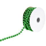 Firefly Imports Homeford MOT Pearls Plastic Beads Garland Ribbon, Green, 8mm by 8Yard