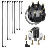 Mercruiser Thunderbolt V8 DISTRIBUTOR CAP ROTOR SPARK PLUG WIRES KIT SET 5.0 5.7 7.4 8.2 350