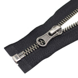 YaHoGa 2PCS #5 28 Inch Antique Silver Separating Jacket Zipper Gunmetal Metal Zippers for Jackets Sewing Coats Crafts (28 Anti-S