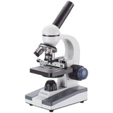 AmScope M150CMS Compound Monocular Microscope, WF10x and WF25x Eyepieces, 40x1000x Magnification, LED Illumination, Brightfiel