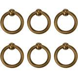 LC LICTOP 35mm/1.38 Antique Cupboard Cabinet Drawer Rings Pulls Knob Bronze Tone 6pcs
