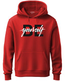 Adro Men'S Cotton Neck Hooded Sweatshirt (H20-M-Byo-Rd_Red_L)