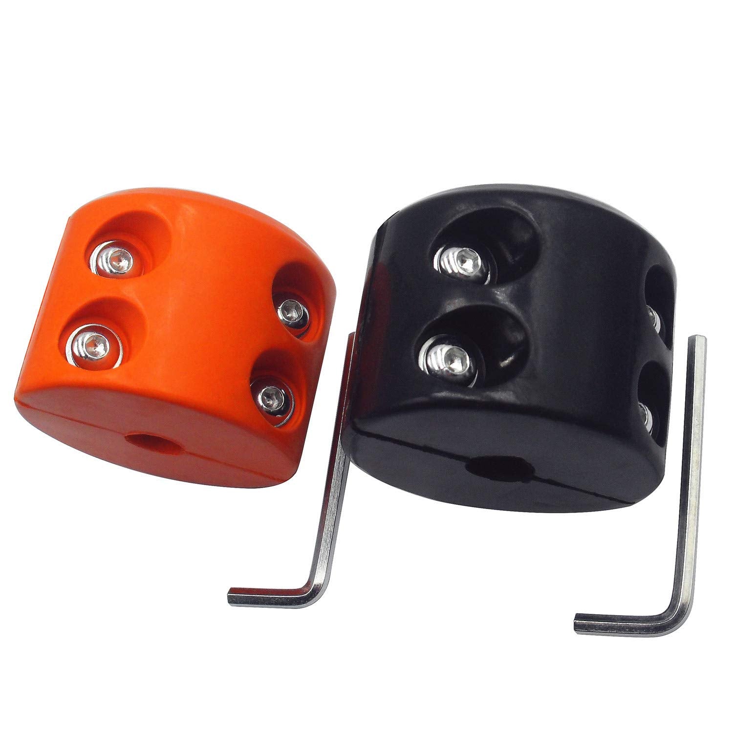 Winch Stopper ATV-SCHS Cable Hook Rubber Stopper Winch Line Saver with Allen Wrench for ATV UTV Winches(Black-Orange)